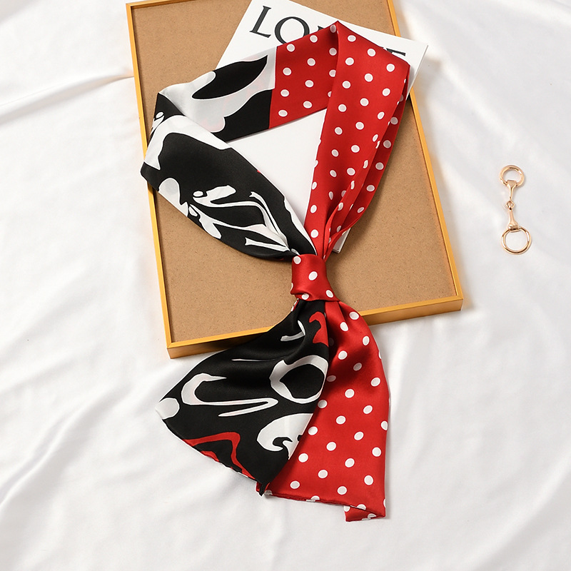 #65 Nebula polka dot jujube red and black