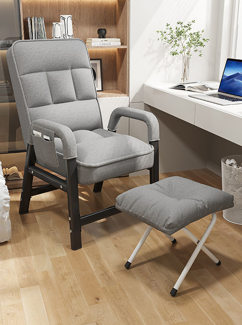 Advanced gray-single chair pillow pedal