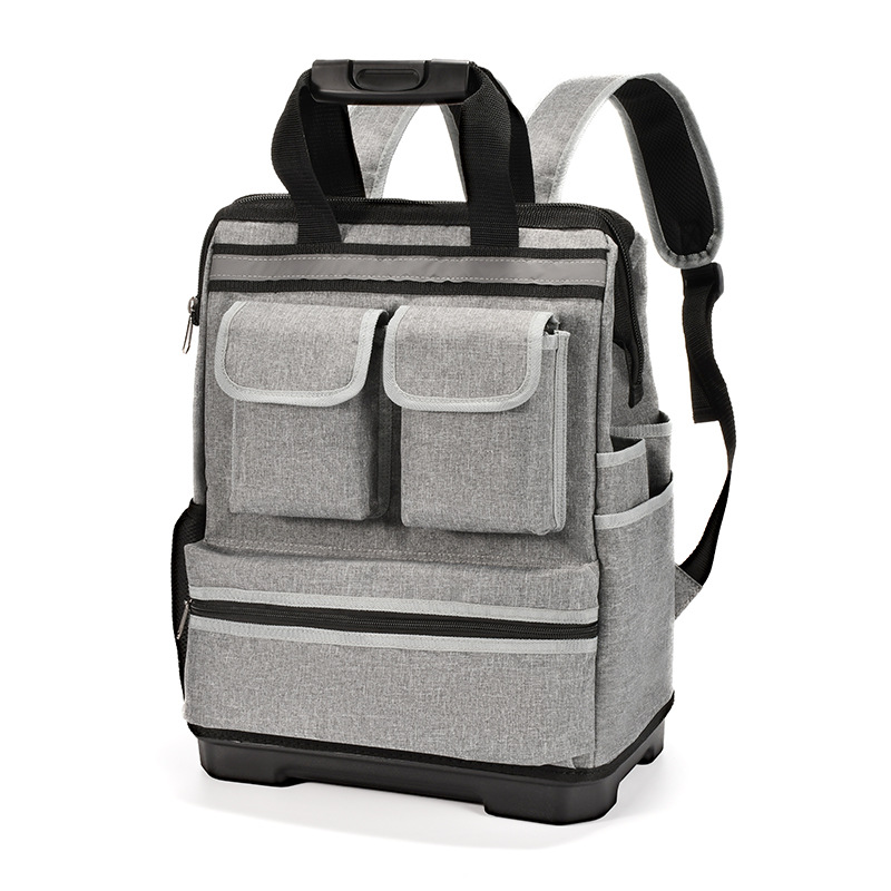 Grey plastic bottom backpack 35*22*48cm