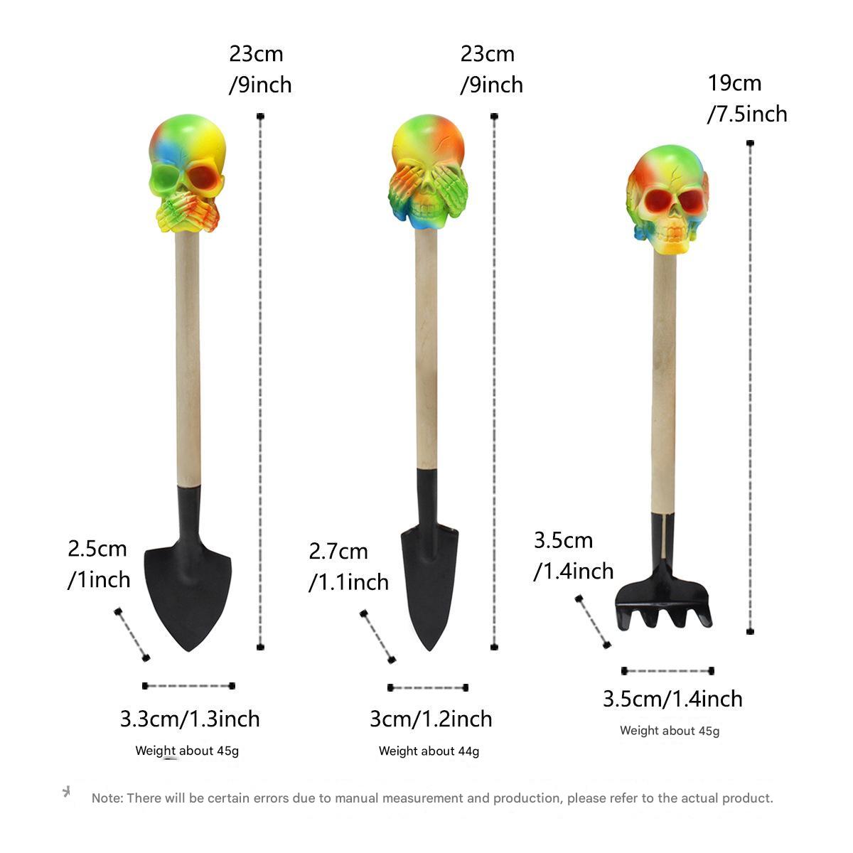 Colorful ghost three shovel set three