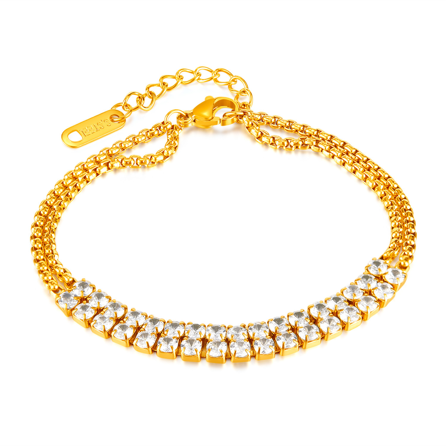 2:GS1523-Steel Bracelet Gold