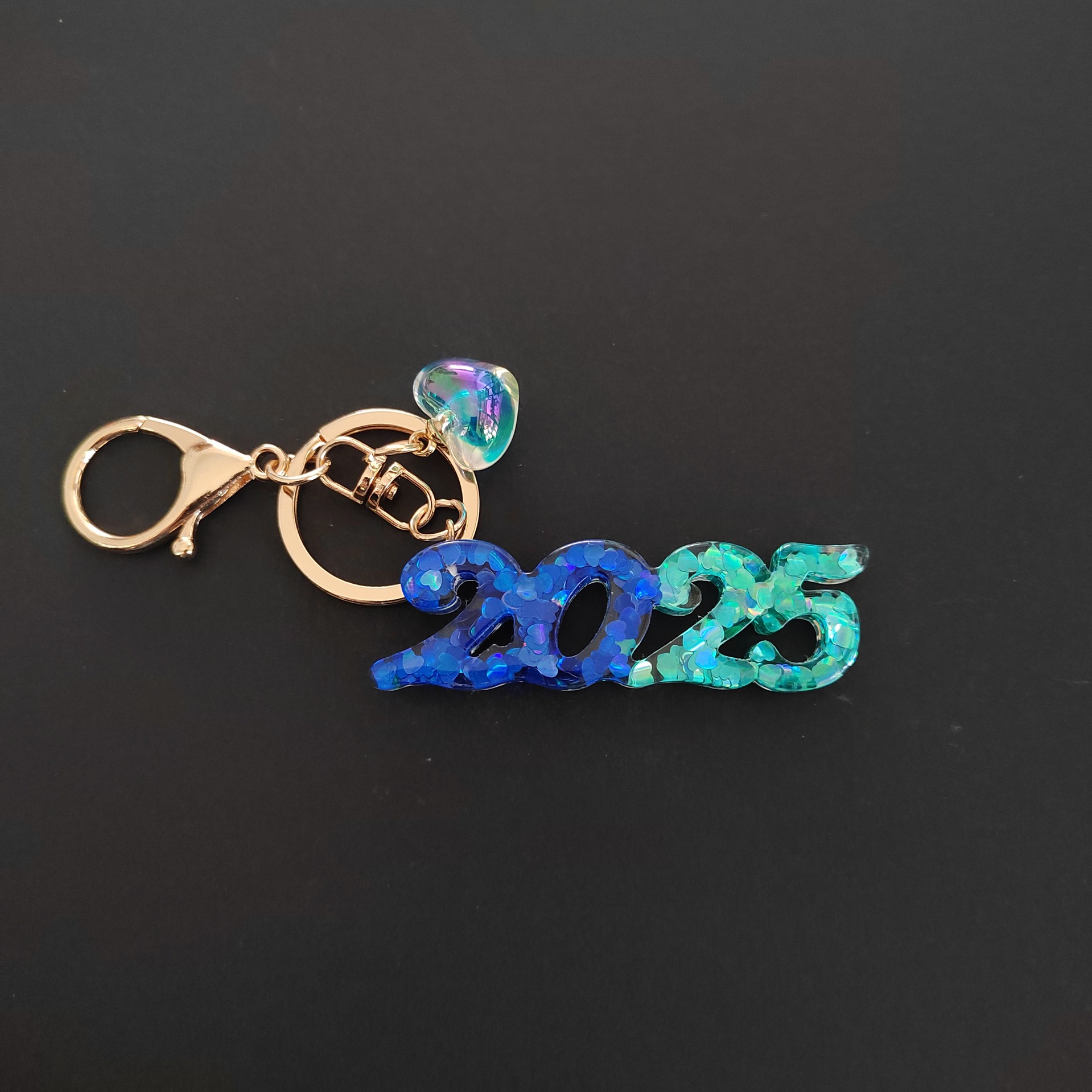 4:Blue and green key pendant