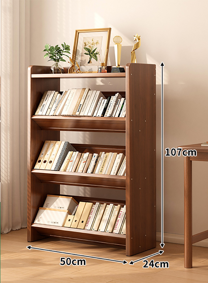 V-shaped bookshelf 4 layers 50