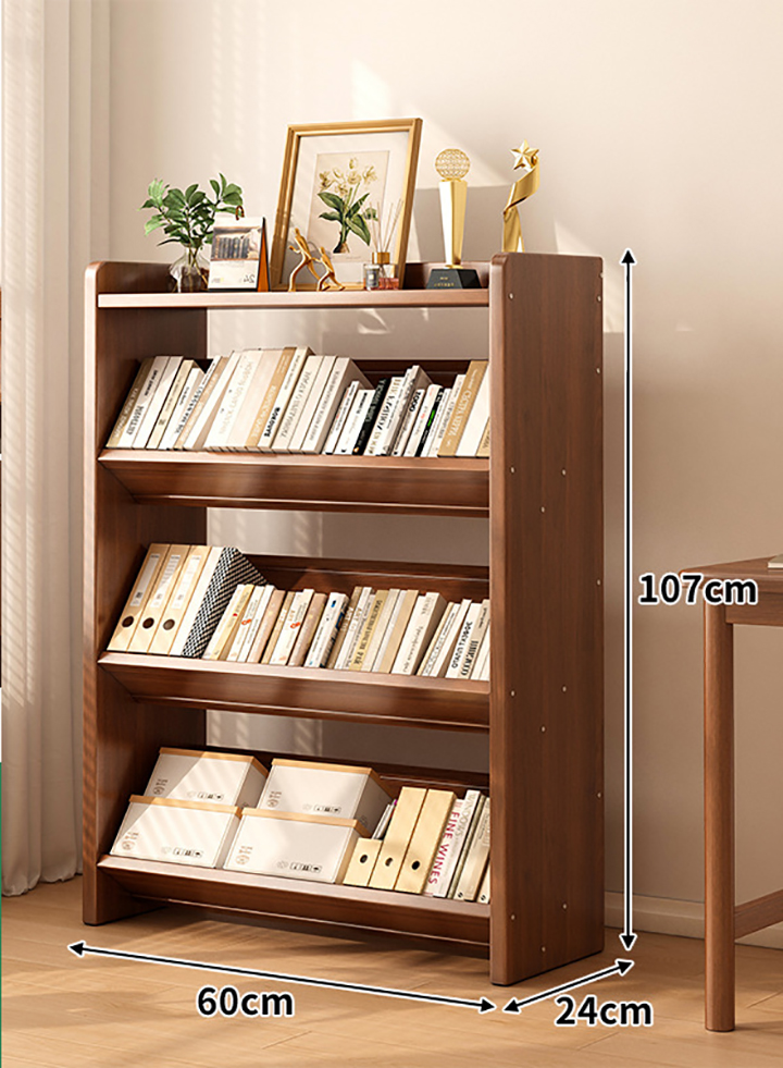 V-shaped bookshelf 4 layers 60