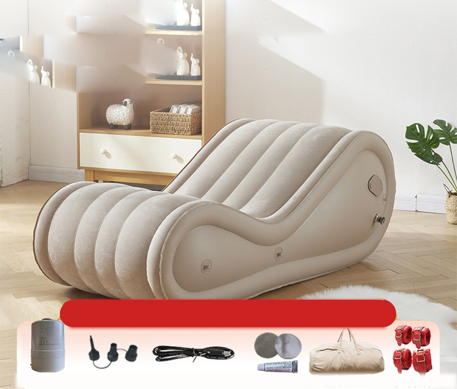 Sofa with built-in pump and handcuffs