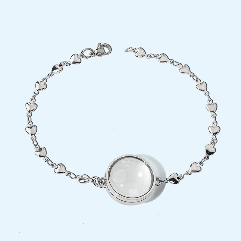 10:23mm connector Heart bracelet about 18.5cm