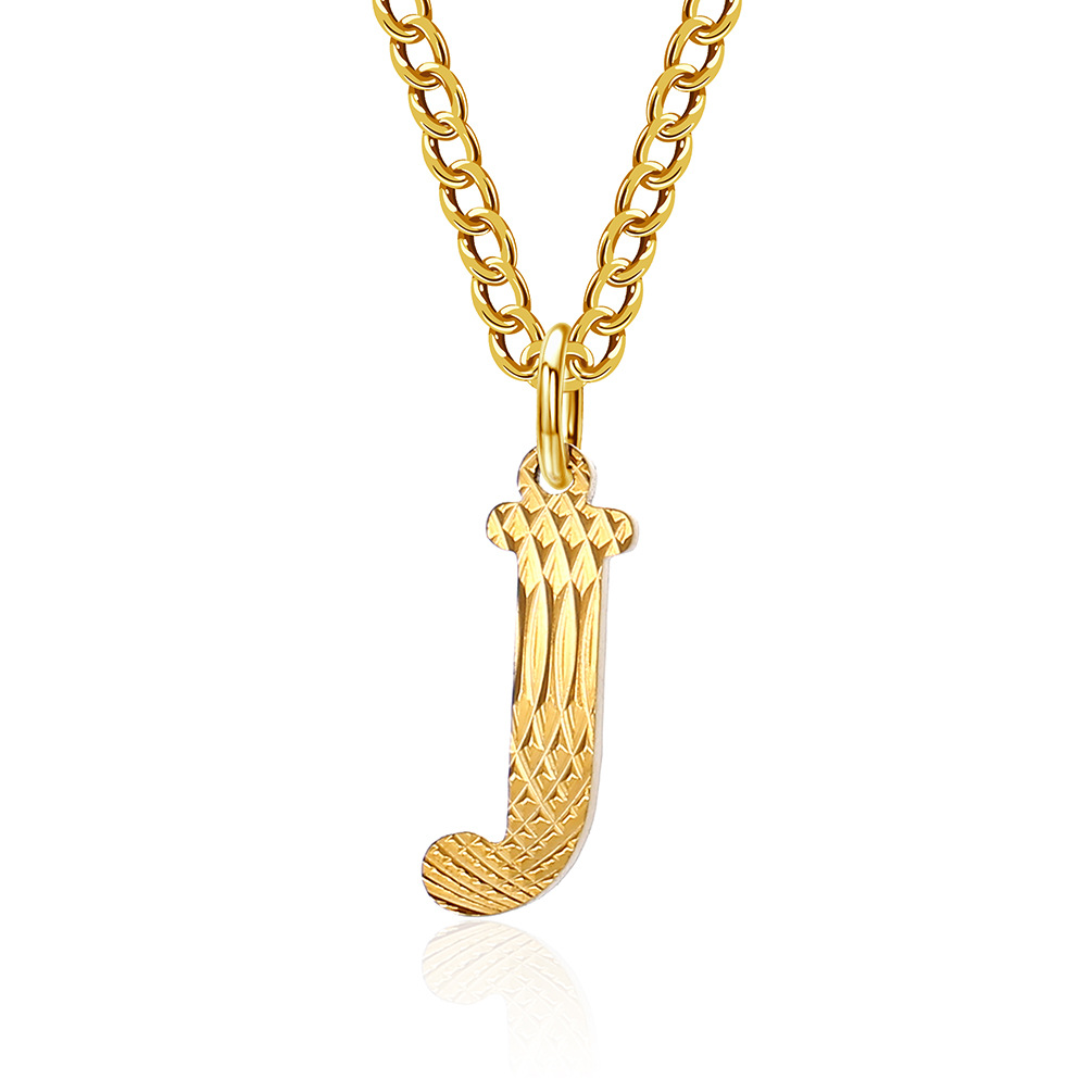 Gold J (no matching chain)