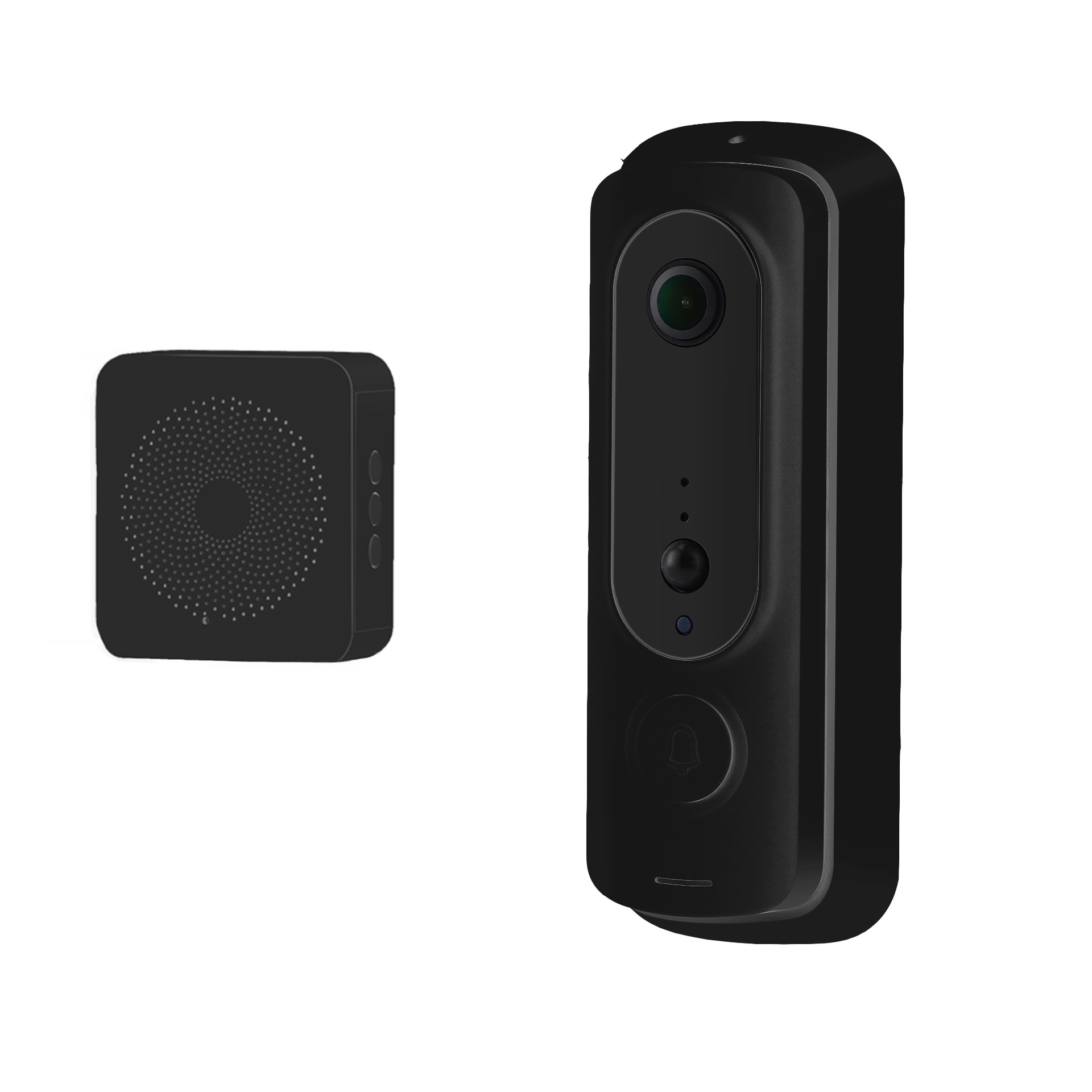 (Smart visual doorbell H2) Black foreign trade model