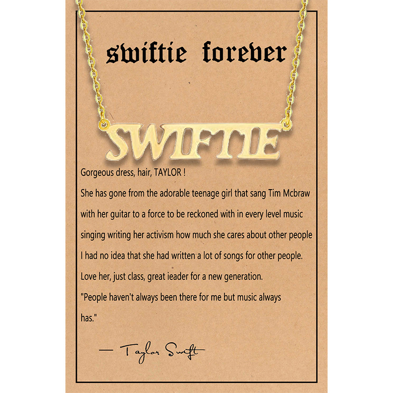 1:SWIFTIE necklace gold   card