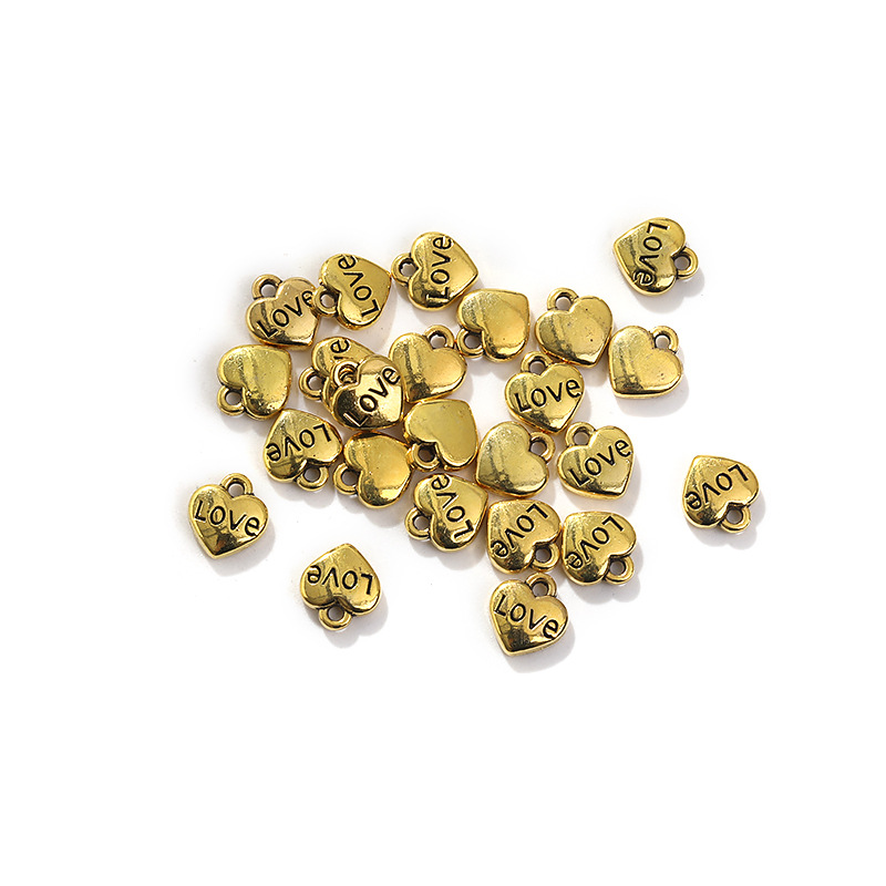 2 Gold love7.5×9mm0.5g