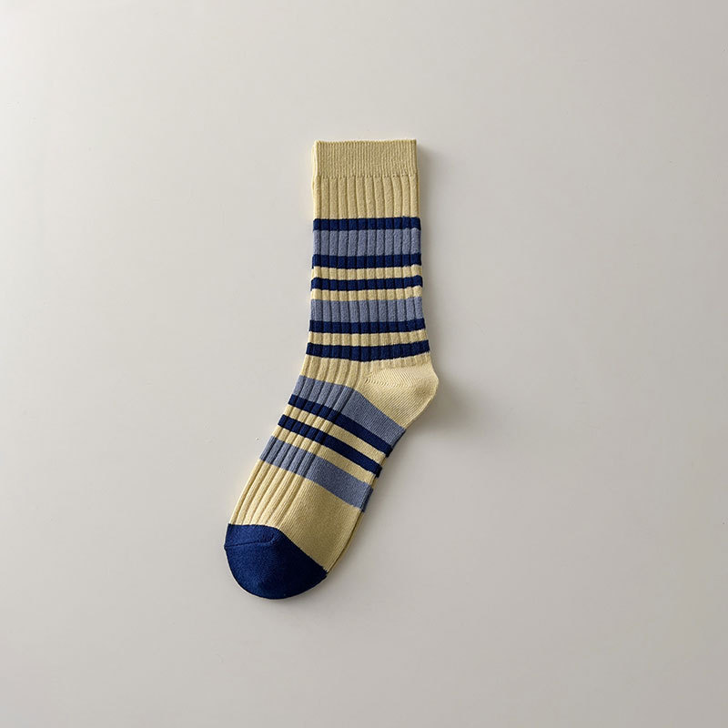 Beige blue stripe