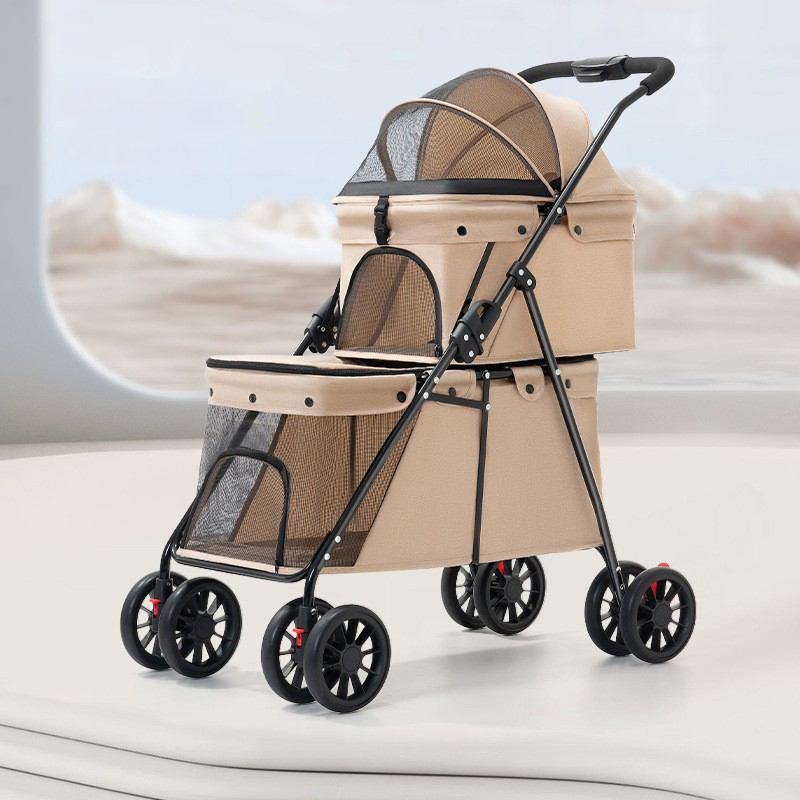 Double layer pet car brown