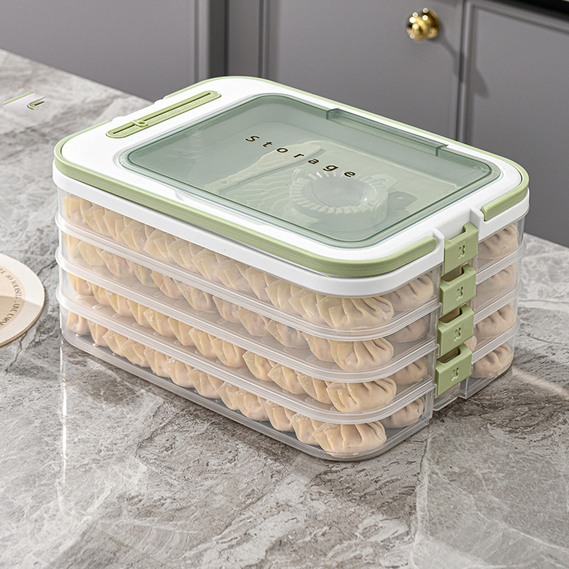 Four-layer dumpling box-white