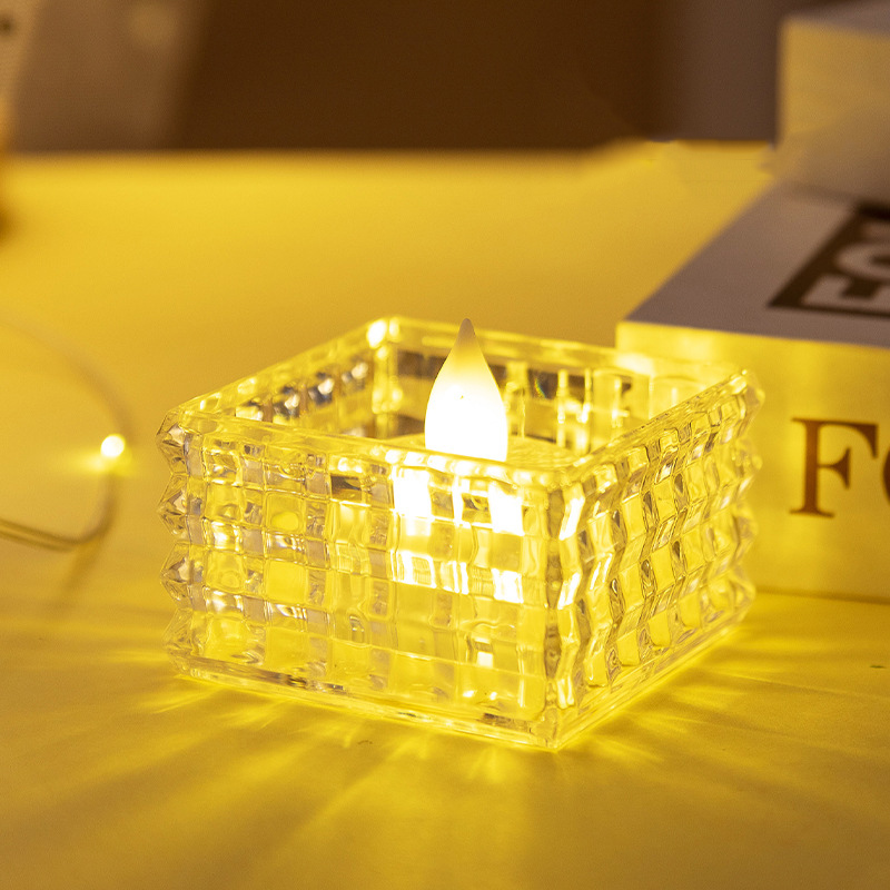 Square crystal lamp-6.5x6.5x5cm