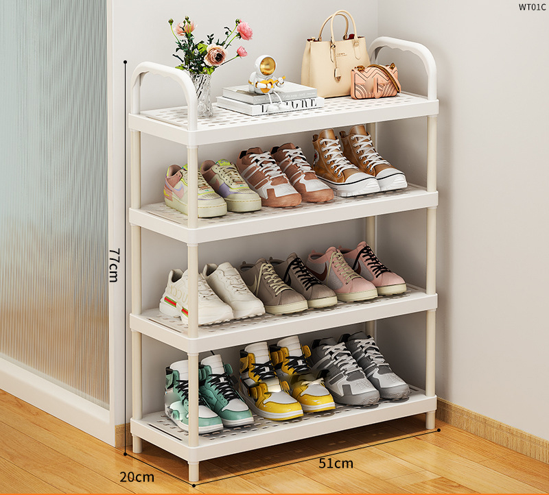 WT01C-Plastic shoe rack 4 layers