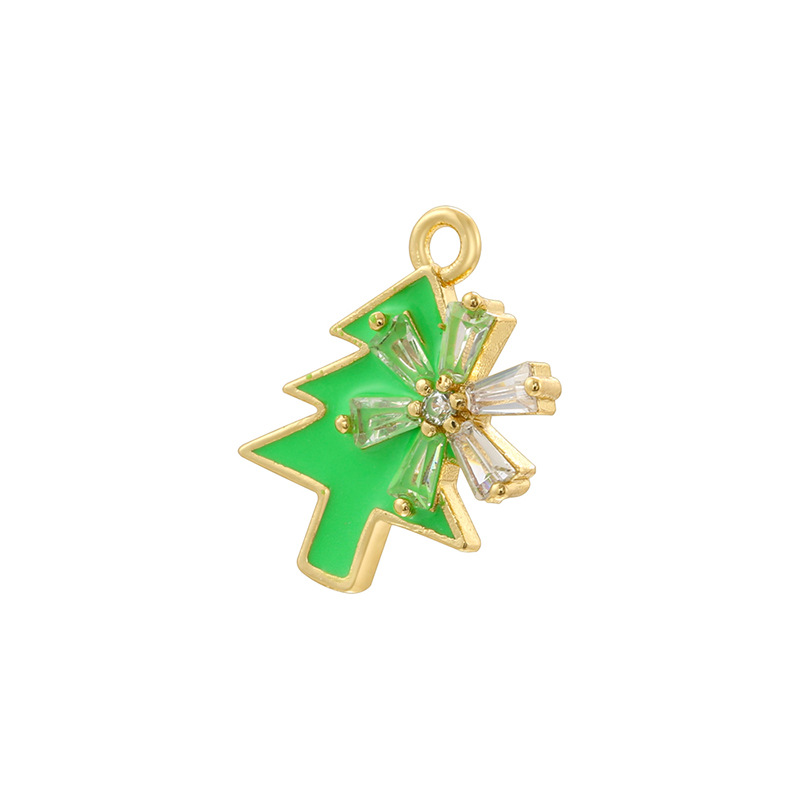 7:Vd1705 green white diamond christmas tree