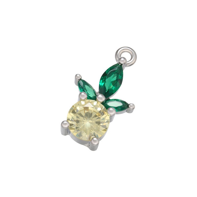 2:Vd983 platinum color diamond pineapple