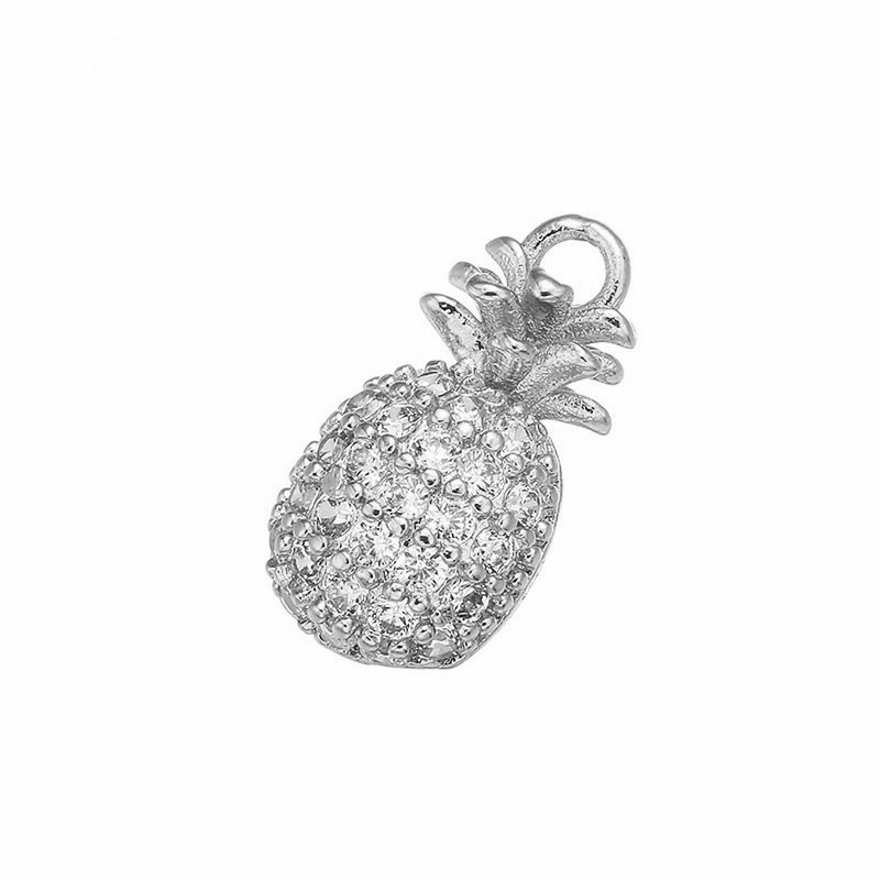 7:Vd457 white gold white diamond pineapple