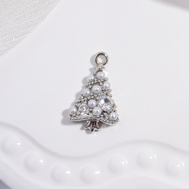 2:Vd1643 white gold pearl christmas tree