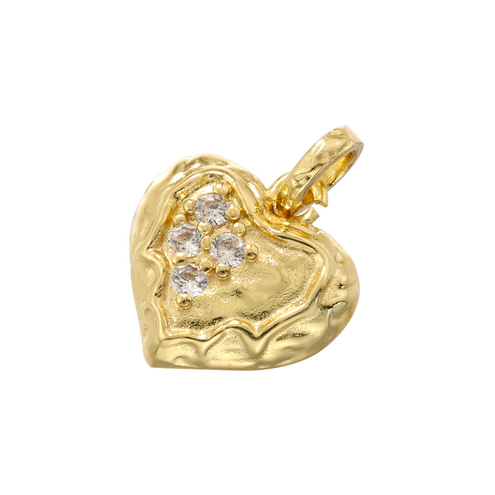 1:Vd1670 gold white diamond love pendant