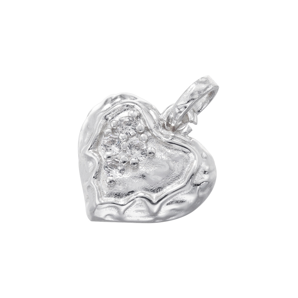 2:Vd1670 white gold white diamond love pendant