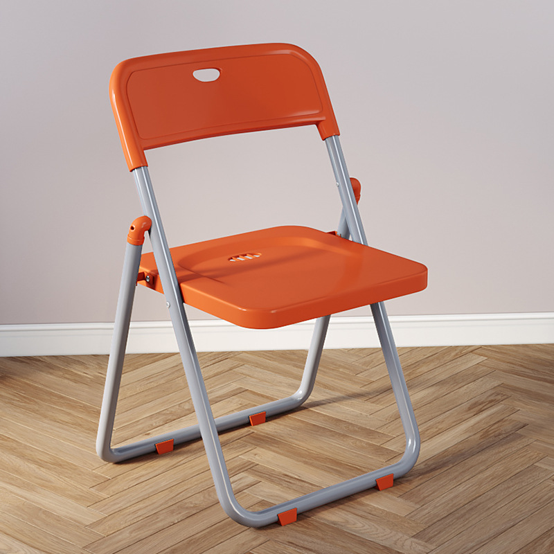 Gray leg orange seat