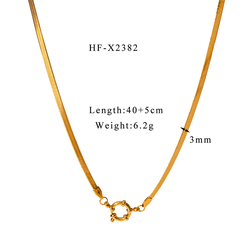 1:Hf-x2382 blade chain necklace