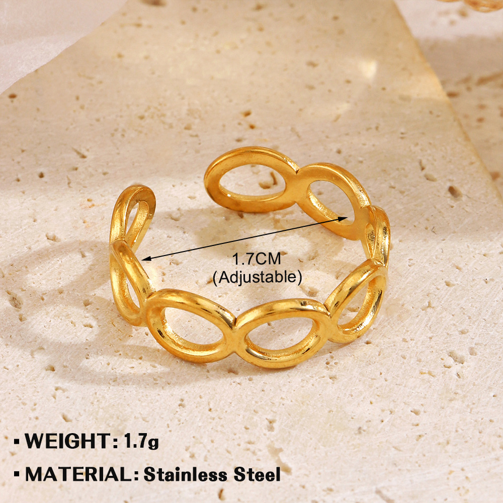 1:Golden Oval Ring