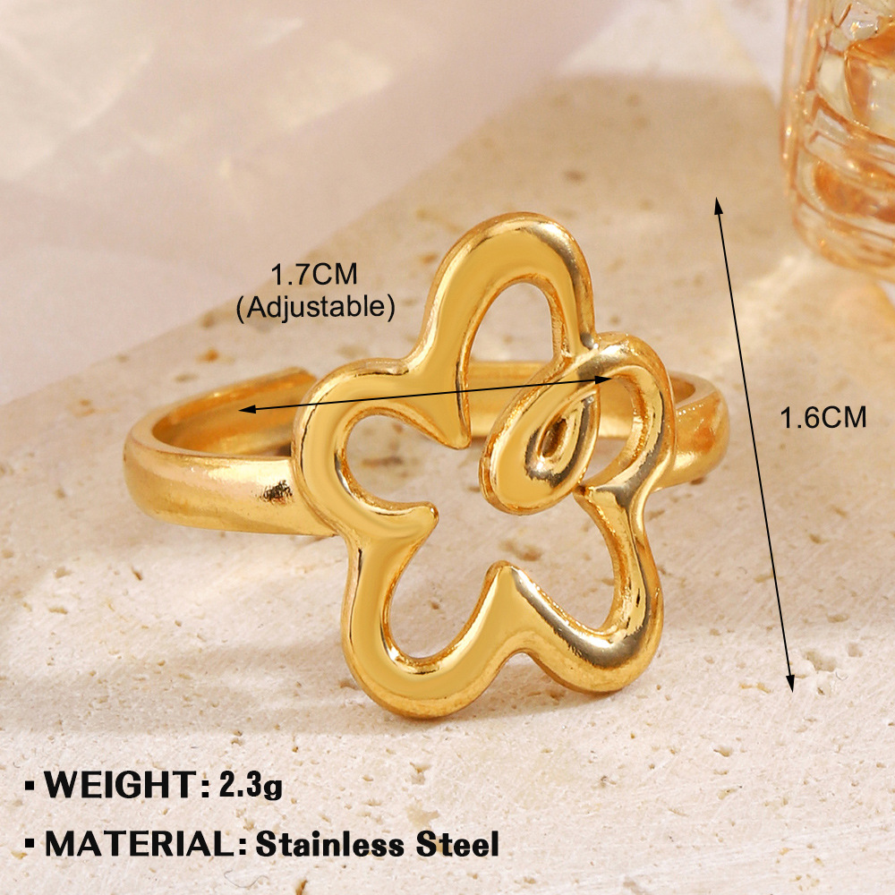 1:Golden flower ring