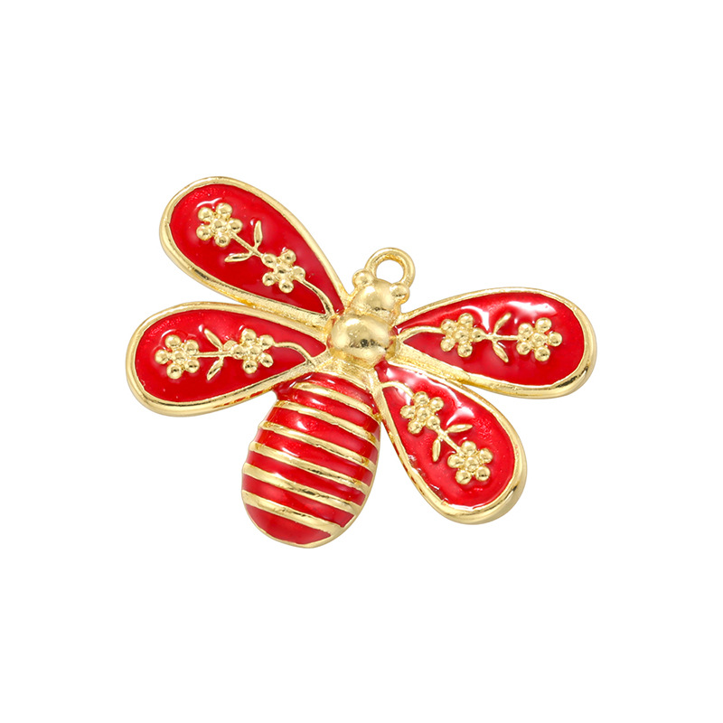 2:Red bee pendant