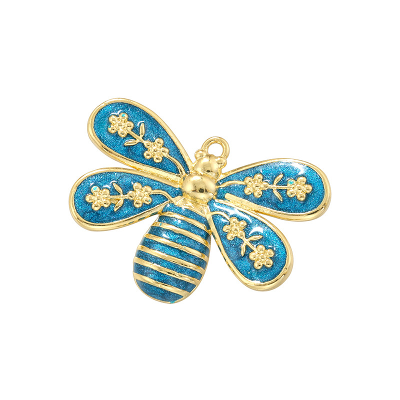 3:Blue bee pendant