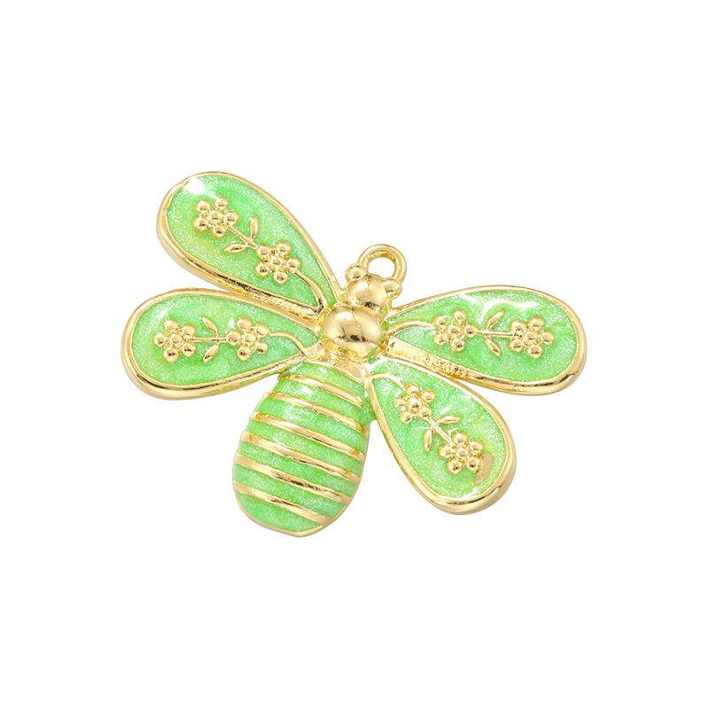 5:Green bee pendant