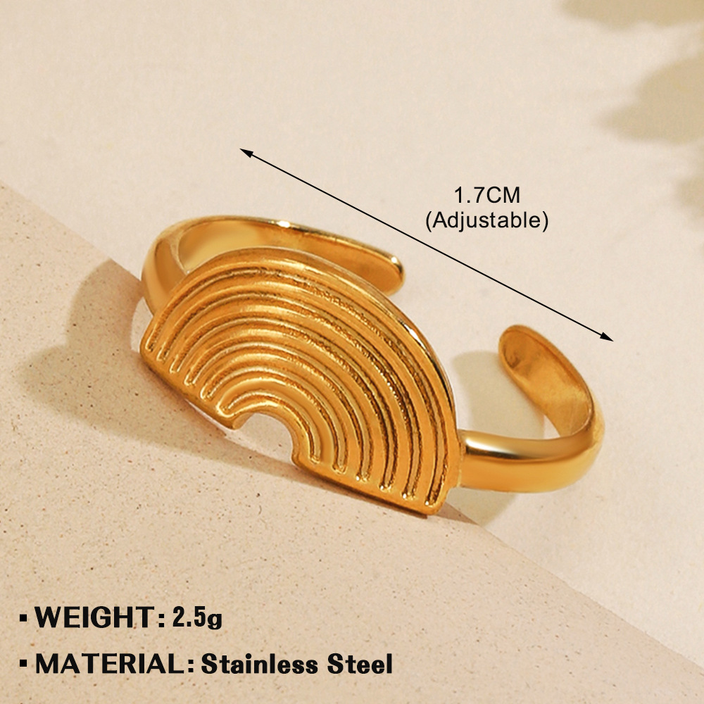 1:Golden semicircle ring