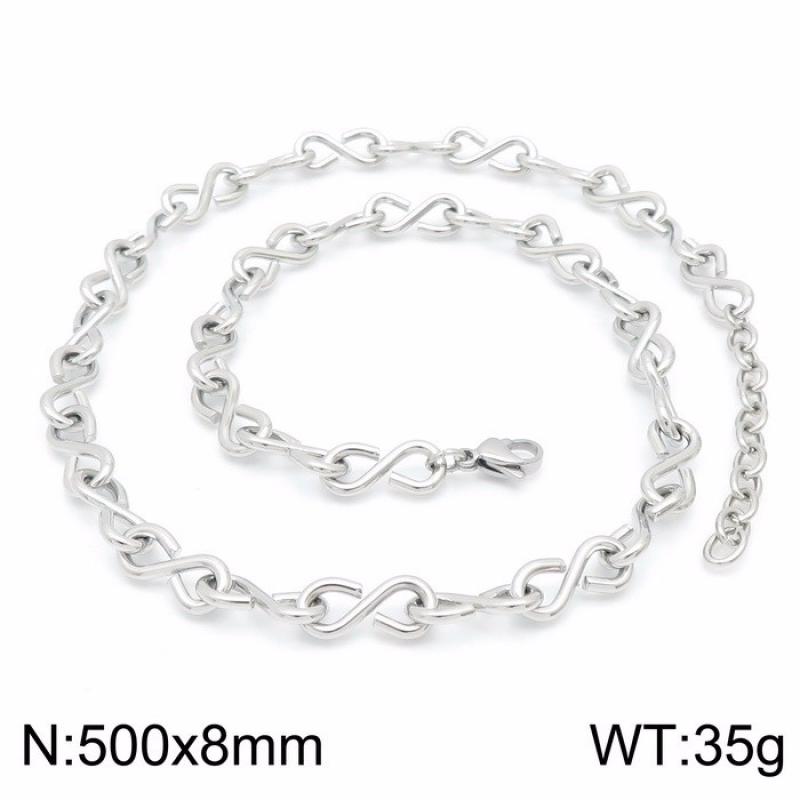 4:Steel color necklace=kn200047-kfc