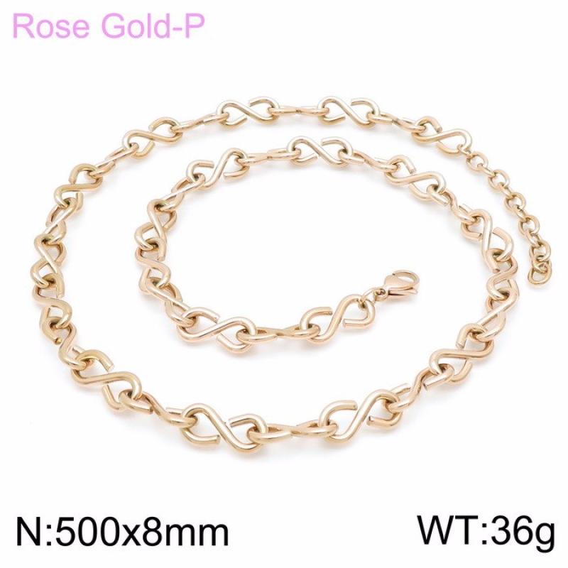 6:Rose gold necklace=kn200048-kfc