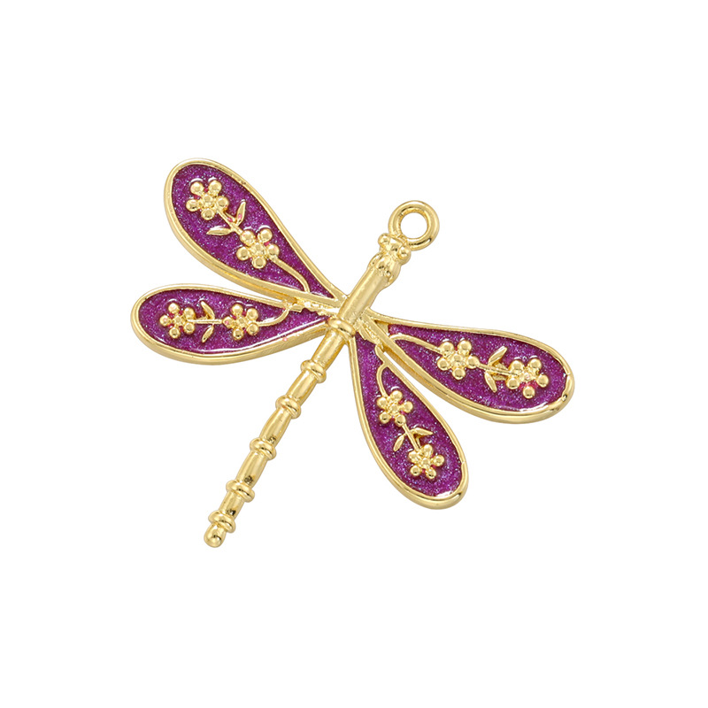 6:Purple dragonfly pendant