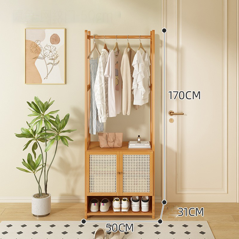 Original color-plastic rattan door-50cm [multi-function storage]