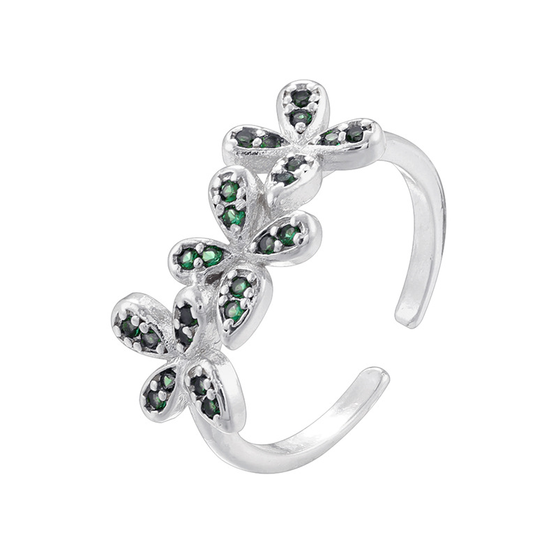 9:White gold green diamond