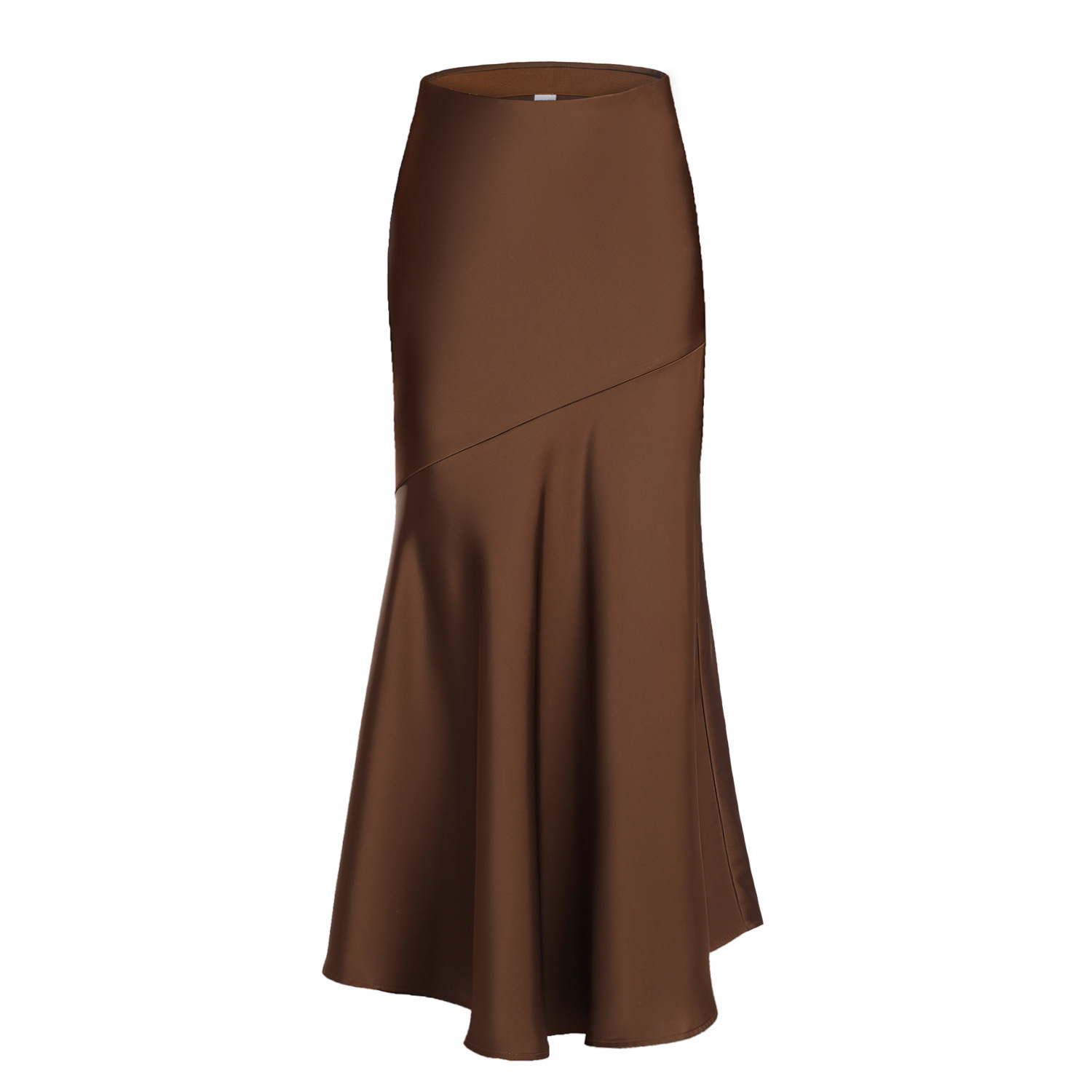 Brown [satin skirt]]