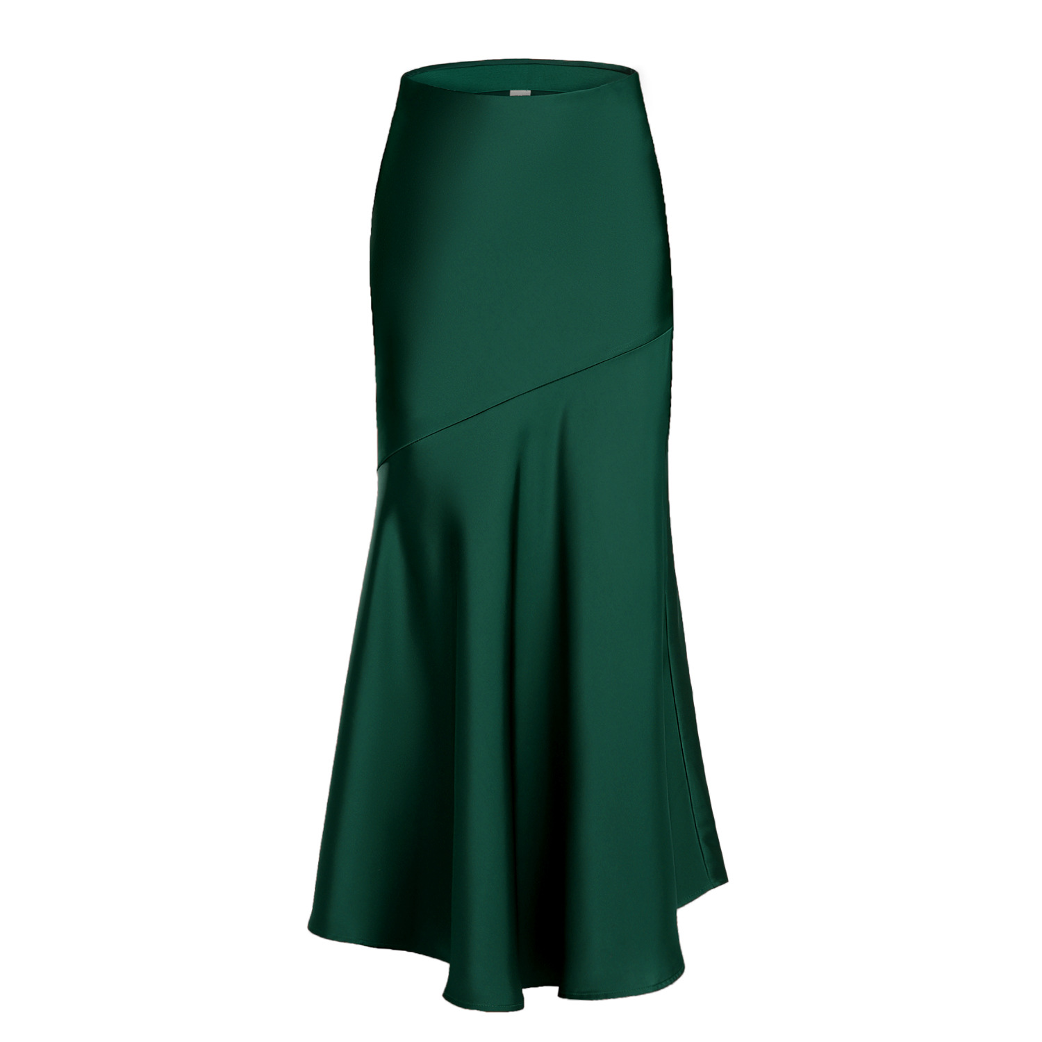 Dark green [satin skirt]]