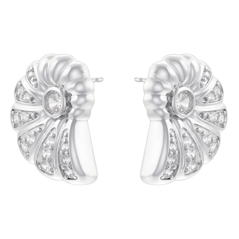 2:Ve1535 white gold wing shape 1 pair