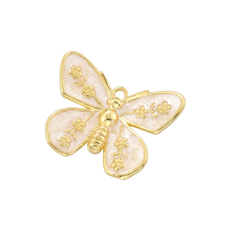 1:White butterfly pendant