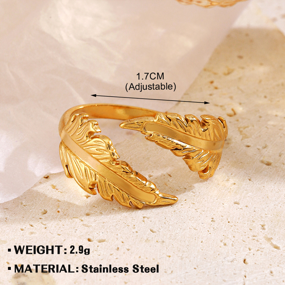 1:Golden Feather ring