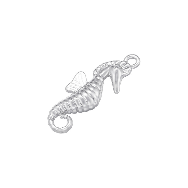 6:Vd1609 white gold seahorse pendant