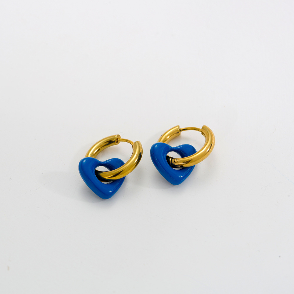 3:Blue gold earrings