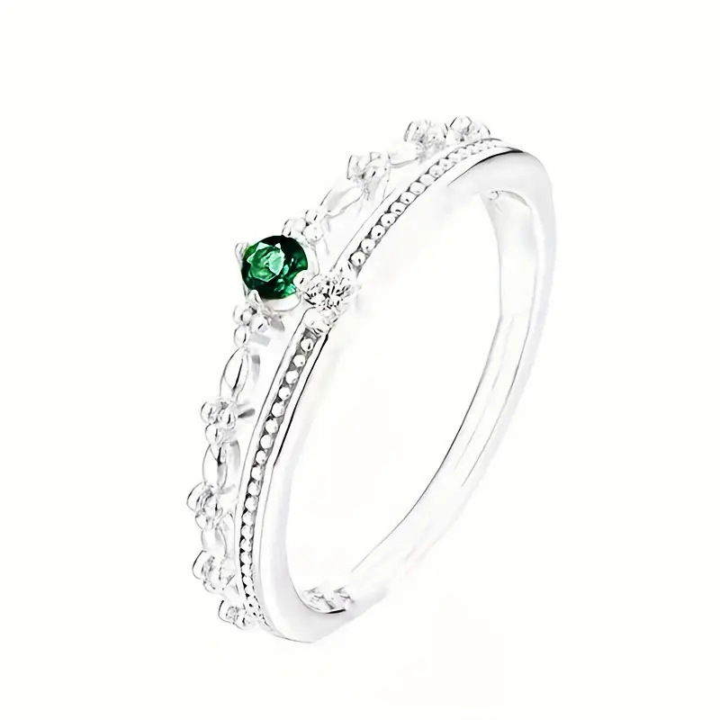 T0433 silver green US Size #6