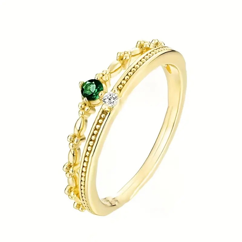 T0434 gold green US Size #6