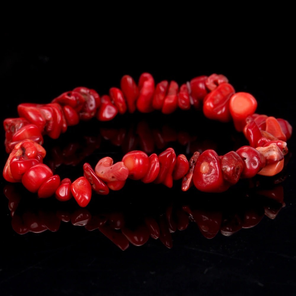 Natural red coral (additional color) 5-8mm