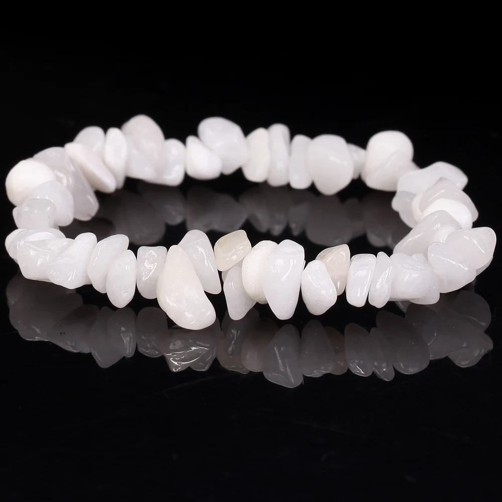 natural white jade 5-8mm