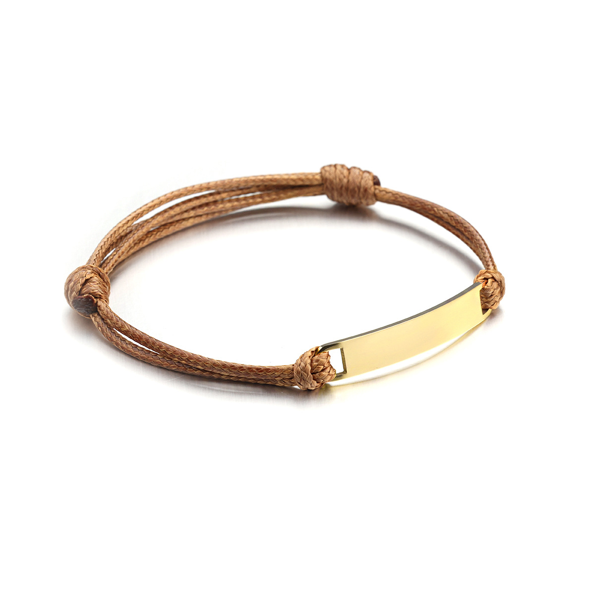 Brown rope   gold piece